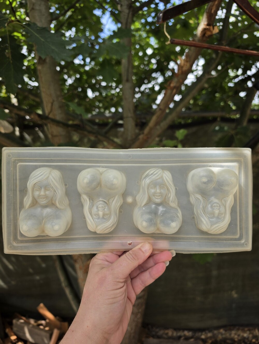 Vtg 70's 80's Dolly Big Boobs Cake Candy Mold Form ADULT MATURE Novelty Kitsch